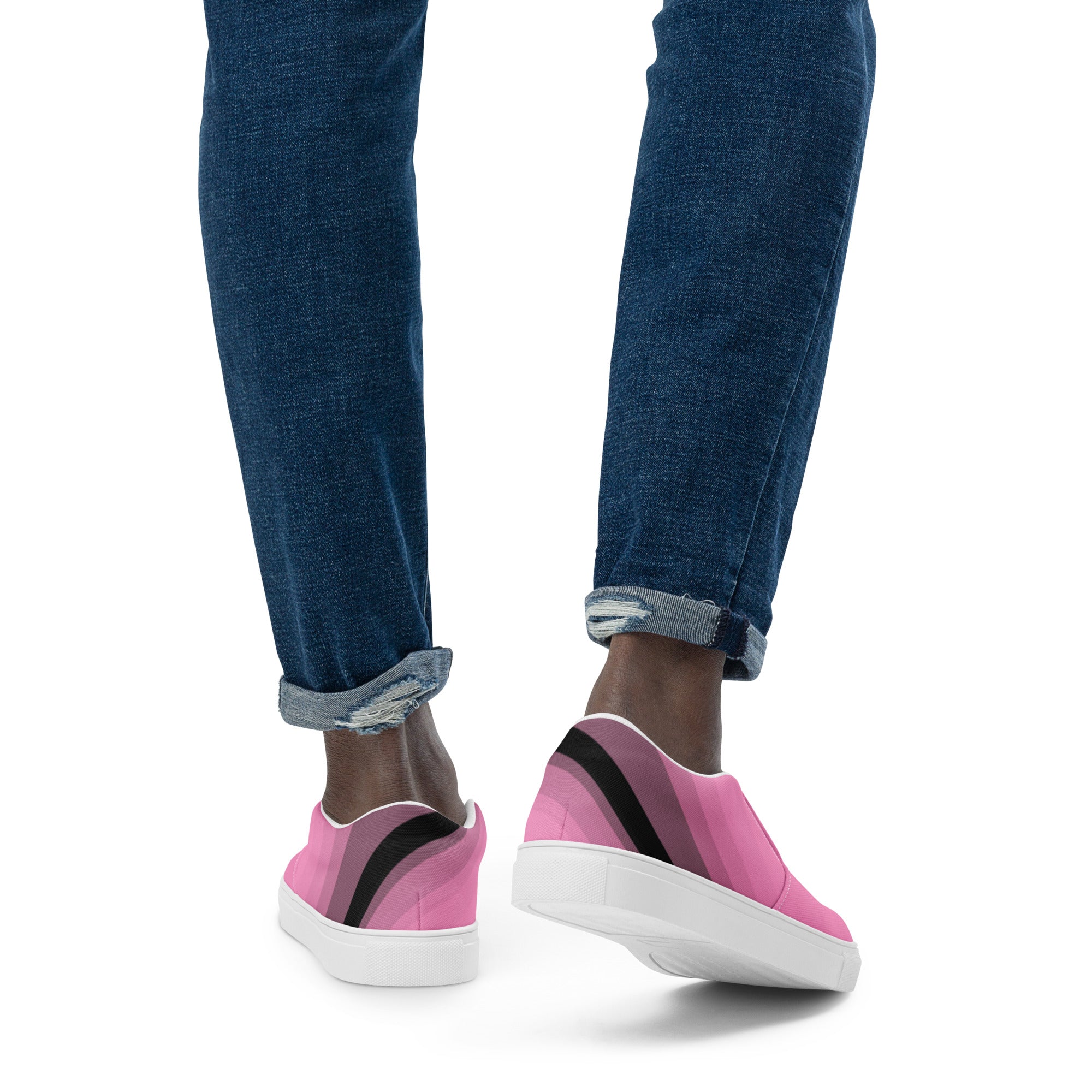 Edgy pink slip-on sneakers – IG Studio & Co.